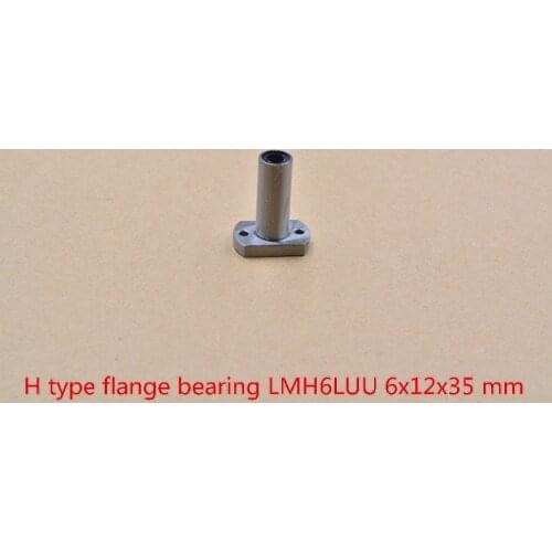 6mmx12mmx35mm LMH6LUU LMT6LUU oval flange long linear ball bearing for 6mm rod round shaft cnc 1pcs