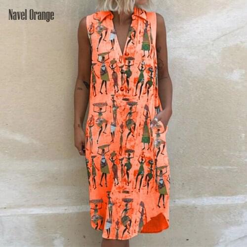 Casual Women V-Neck Sleeveless Party Dress Summer Patchwork Printing Loose Ladies Dress Plus Size 5XL Streetwear Dress Vestidos