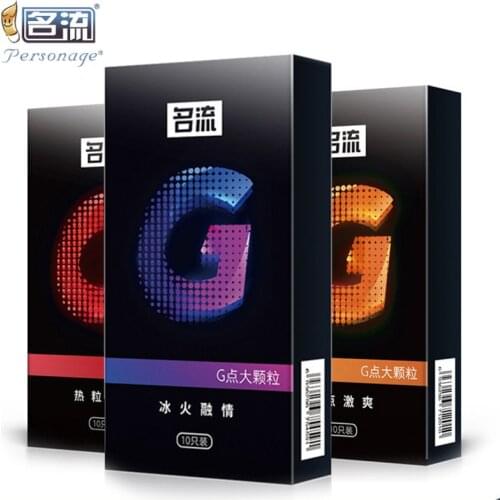 10 Pcs / 3pcs Mingliu G spot Condoms Big Particle Stimulation G-point Penis Sleeve Delay Ejaculation Condones Contraception Men