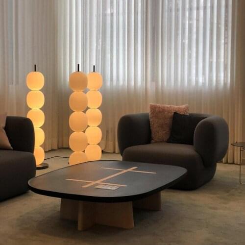 Nordic Creativity Glass Ball Shade Led Floor Lamp Living Room Home Decor Sofa Corner Standing Light Bedroom Table Bedside Lamp
