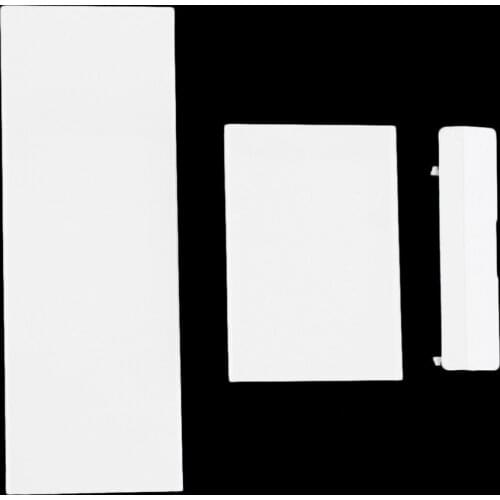 Replacement Memory Card Door Slot Cover Lid Memeory Card Cover 3 Parts Door Covers for Nintend Wii Console