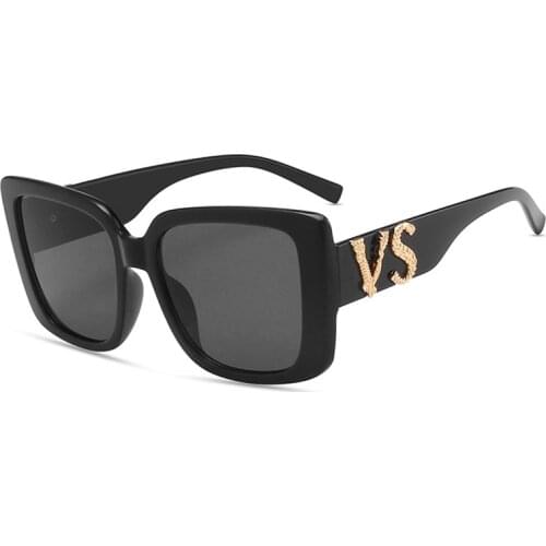 2021 Brand Design Oversized Square VS Sunglasses For Women Men Fashion Retro Classic Unisex Large Frame UV400 Sun Glasses Shades