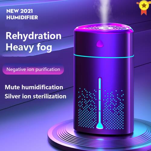 1000ml Silver ion Aroma Diffuser For Home USB Humidifier Ultrasonic Auto Air Freshener with Night Lamps Office Air Purifier
