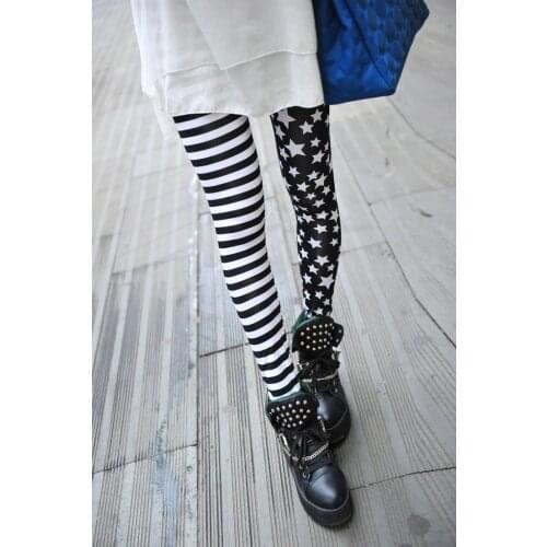Leggings Hot Sell Womens Skull&flower Black Leggings Digital Print Pants Trousers Stretch Pants LG03