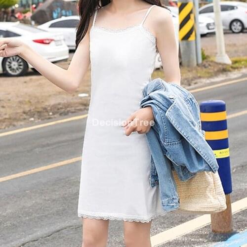 2021 women intimates sexy lace slip dress petticoat woman chemise underslips underdress sleeping night dress women intimates