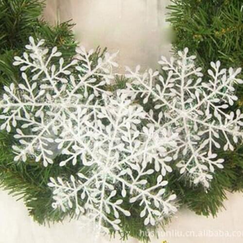 300Pieces/Lot Christmas Snowflake Holiday Party Festival Ornaments Decor Bulk Snow For Home Decor DIY Craft Supply