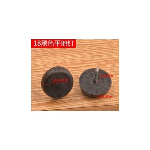 A1 Furniture accessories Fasteners plastic nylon moistureproof anti slippery cabinet 18mm Black