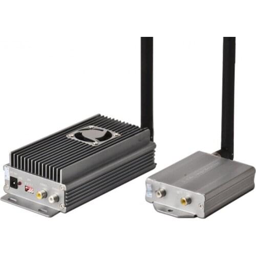 1.3G 7W Microwave Wireless Image Audio Video Transmission Transmitter Receiver Enhanced Version