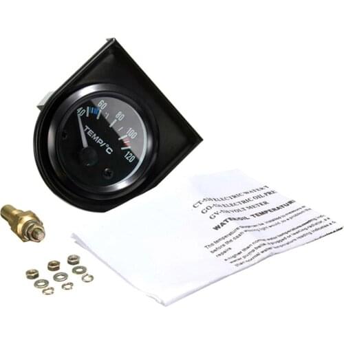 New 2" 52mm Digital Car Water Temp Temperature Gauge 40-120℃ LED Universal measure the water temperature of automobile Tools