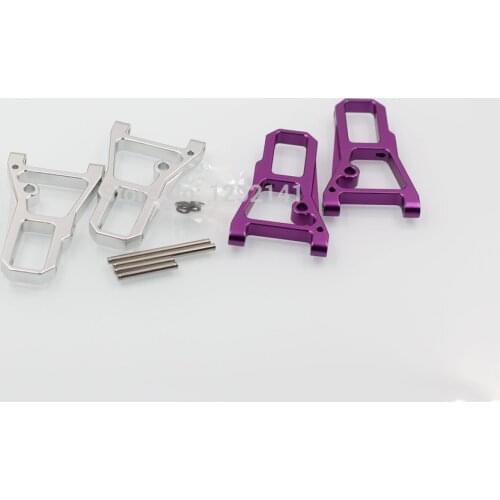 CNC Aluminium Alloy RC 1/10 HPI RS4 3 EVO Front Lower Suspension Arm Silver, Purple