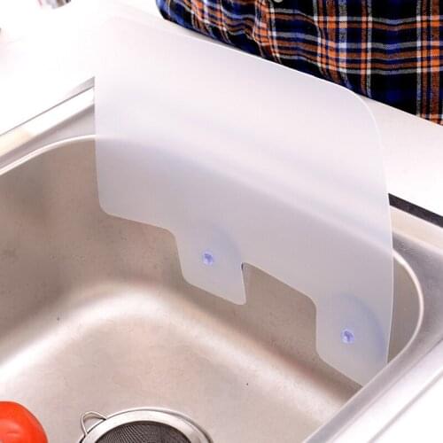 Home Anti-splash Baffle Water Trap Sink Water Deflector Kitchen Gadgets Suction Cup Pool Board Kitchen Rack Bathroom Accessories