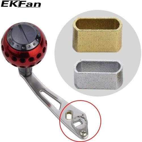 EKFan 3pcs 7*4mm Tube Fishing Accessory Fishing Tool Fishing Reel Handle Tube For Assembly Hole Change 8*5MM Hole to 7*4mm Hole