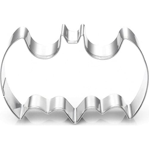 Stainless Steel Bat Shape Cookie Cutter Baking Biscuit Molds DIY Baking Cookie Cutter Pastry Molds Bakeware Cutter Cut Outs Mold