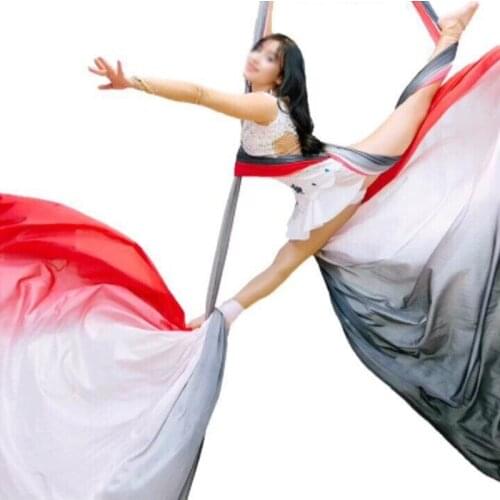 PRIOR FITNESS Aerial Yoga Hammock Fitness High Quality 16.5Meters/18Yards 100% Nylon Yoga Fabric By Dance Yoga exercise