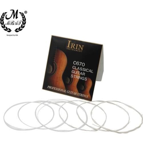 M MBAT 6Pcs Guitar Strings Nylon Alloy Bright Tone String SetHigh Quality Classical Acoustic Folk Guitar Accessory C670