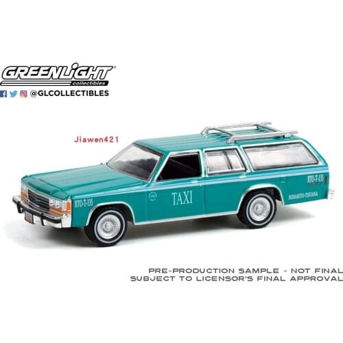 GreenLight 1:64 1991 Ford Crown Victoria station wagon Mexican taxi Collect die casting alloy trolley model