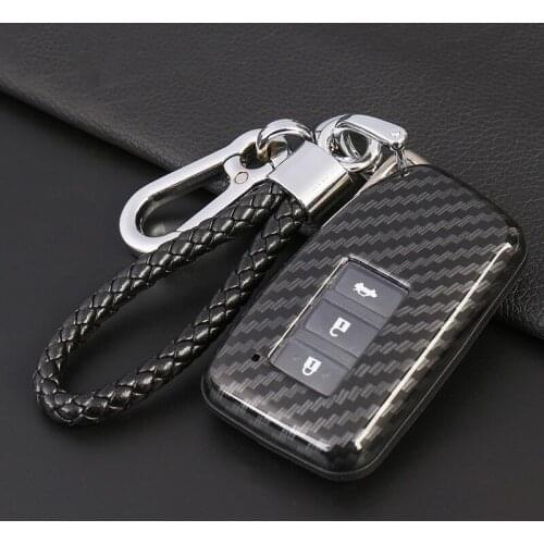 Carbon Car Key Cover Case bag For Lexus NX GS RX IS ES GX LX RC 200 250 350 LS 450H 300H Key Case keychain keyring Accessories