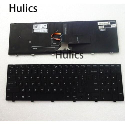 Hulics used For dell Inspiron 5551 5552 5555 5558 5559 7559 3541 3542 5542 5542 5545 5547 CN-0G7P48 Black With Backlit Keyboard