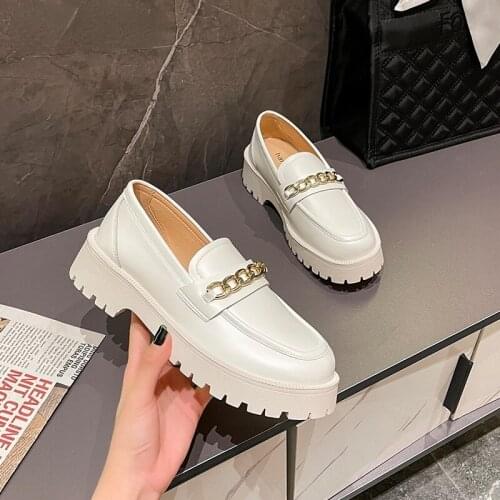 Women Penny Loafers Ladies Split Leather Designer Heels Platform Autumn Moccasin Girls Spring Heel Office Shoes for Woman