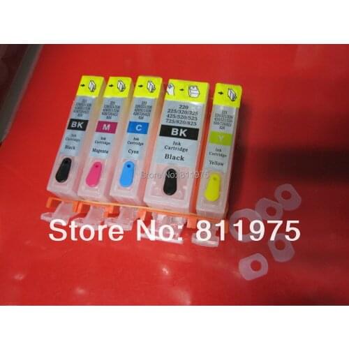5set PGI-525 For Canon iP4850 iX6550 MG5150 MG5250 MG6150 MG8150 MX885 MG5350 MG6250 MG8250 iP4950 printer Refill ink cartridge
