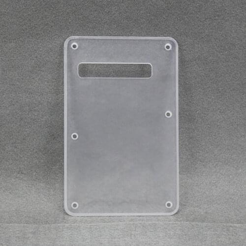 New Transparent Electric Guitar Back Plate Tremolo Cover 1Ply For Strat Style Guitar Parts
