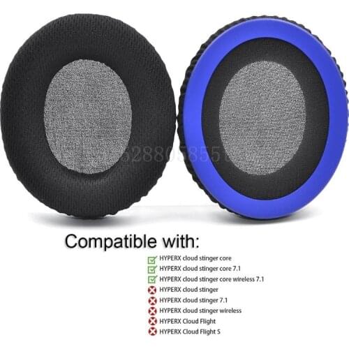 New Replacement Ear Pads Cushion Earcups Earpads For -Kingston -HyperX Cloud Stinger Wireless Gaming Headphones Headset