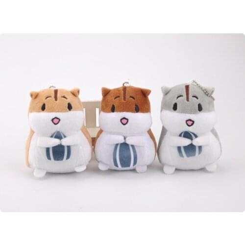 New cute 10cm plush Hamster Hug belly stufeed soft Keychain Pendant Backpack decoration Favorite christmas gift for friend