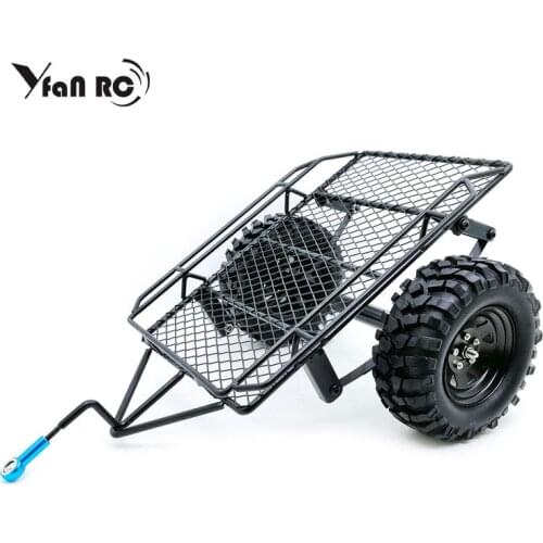 1set Axial SCX10 1/10 Metal Hitch Mount Trailer 220*205mm for RC Crawler 90046 TRX4 D90 CC01