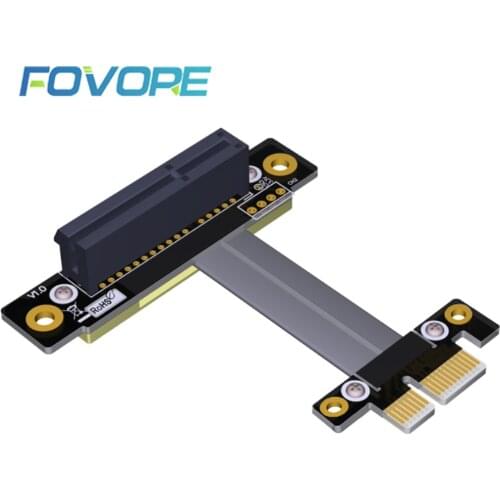 PCI-E Riser PCI Express 3.0 1X to 4X Flexible Cable PCIe Extension Port Adapter Riser Card PC Graphics Card Connector Cable