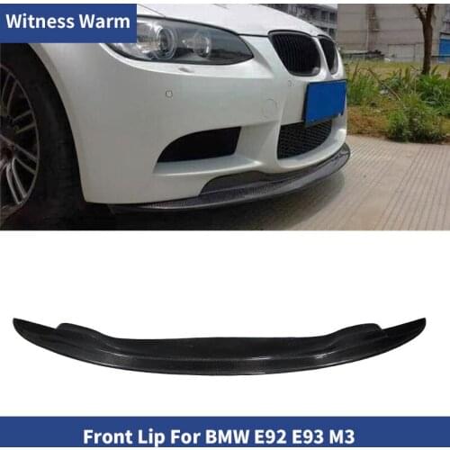 3 Series Carbon fiber front lip Spoiler splitter for BMW E92 E93 M3 2006-2010 Head Bumper Chin Guard Car Styling