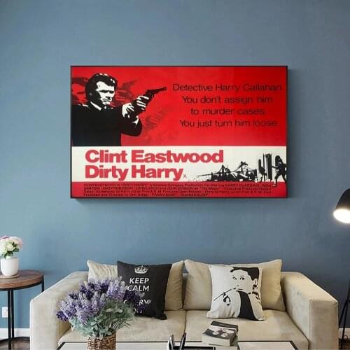 Dirty Harry (1971) Poster Neo-Noir Action-Thriller Film Wall Decor Clint Eastwood Print Art Gift