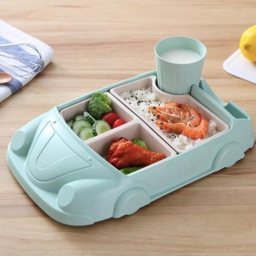 Candy Color Plastic Kid Divider Bowl Childrens Bowl Home School Food Household Separation Fruit Dessert Dried Fruit Plate