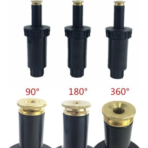 10pc 90-360 Degrees Plastic Lawn Watering Pop up Sprinklers 1/2" Garden Watering Sprinkler Head