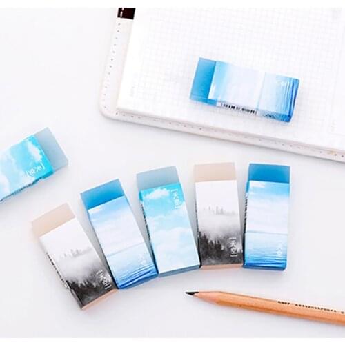 Rubber Eraser Cute Sky Series Rubber Erasers School Office Supply Pupil Prize Stationery Gift Cute Eraser Correction Supplies