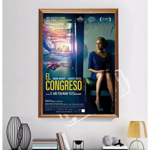 The Congress Ari Folman Israeli Israel Sci-fi Movie Film Decorative Poster Wall Art Canvas Sticker Home Decor Gift