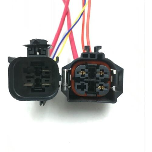 Male and Female electronic fan plug connector with wire for BMW 1 Series 2 series 3 Series 5 Series X1 x2 X3 M2 m3 M4 M5