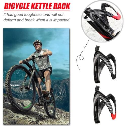 Bicycle Road Bike Water Bottle Holder Carbon Fiber Cycling Drink Glass Rack Cage Portable Waterproof Cycling Elements