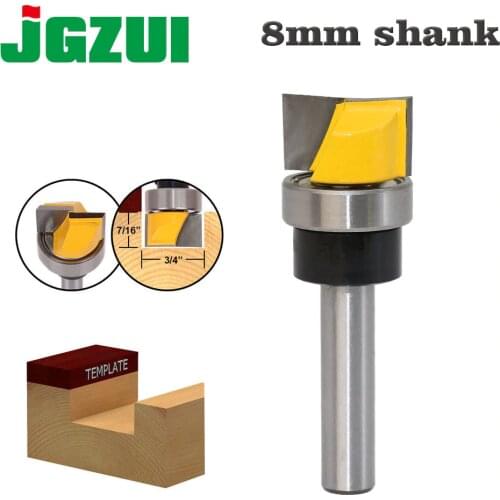 1PC Hinge Mortise/Template Router Bit - 3/4"W X 7/16"H Bottom Cleaning Straight end mill trimmer cleaning flush trim