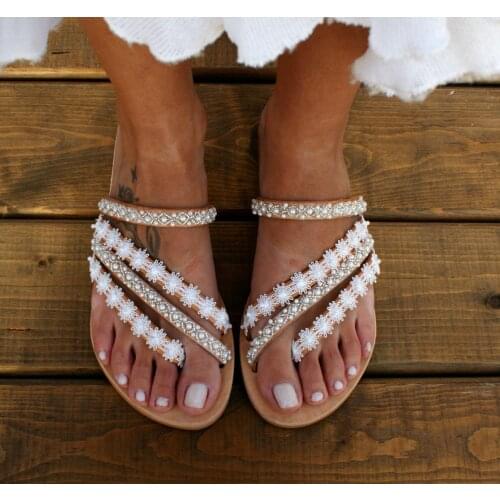 2020 Women Summer Slipper New Fashion Beach Female Flip Slip Flaoral Casual Flat Slides Ladies Sandals Shoes Outdoor home