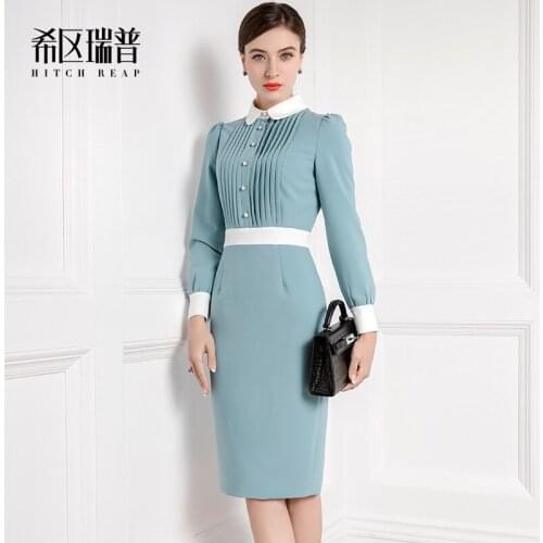 Temperament Dress High End Celebrity Dress Early Autumn 2021 New Baby Collar Skirt