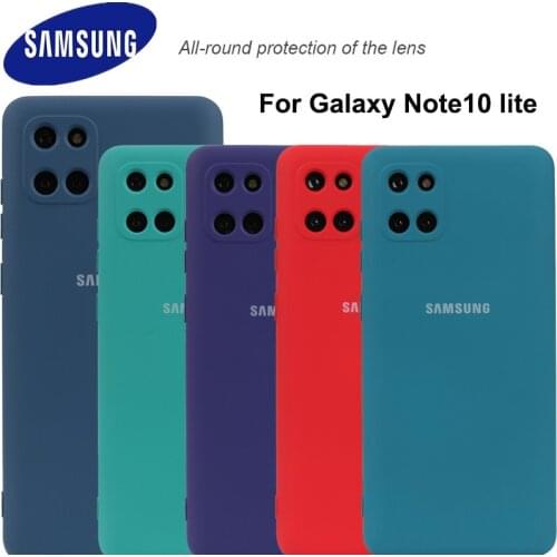 For Samsung Galaxy Note 10 Lite Liquid Silicone Cover Protective Silky Soft-Touch Shell For samsung Note10 lite