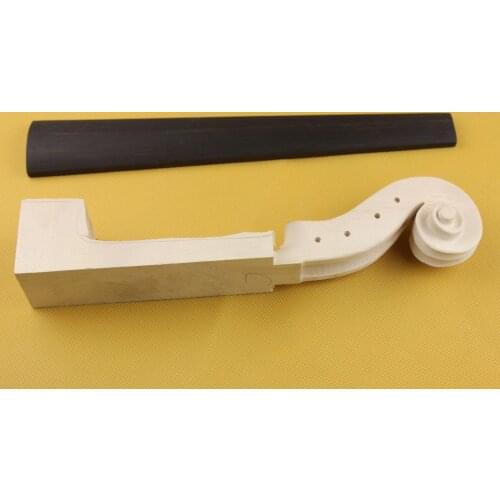 1pc Student Viola White Neck+ Natural Ebony Fingerboard 16" size Viola Parts