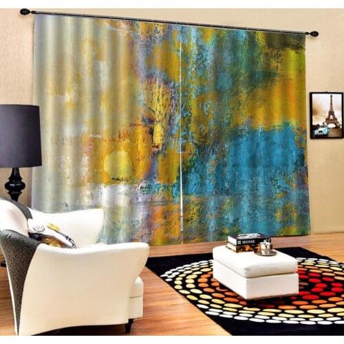 3D Curtain Luxury Blackout Window Curtain Living Room Blackout curtain