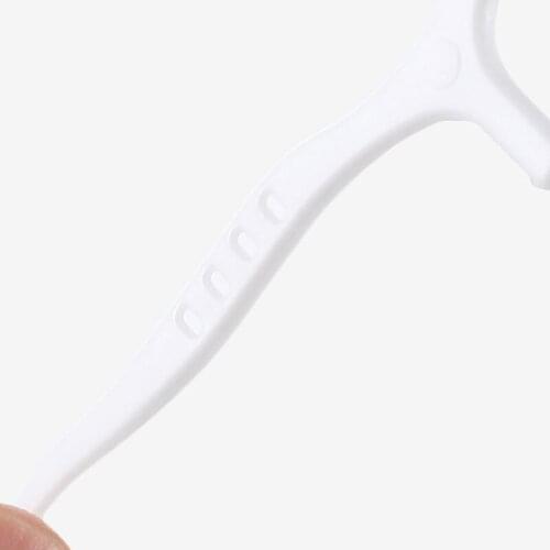 50Pcs/Box Disposable Superfine Dental Floss Picks Stick Bow-Shaped Tooth Cleaner Toothpick Oral Hygiene Tool With Portable Case