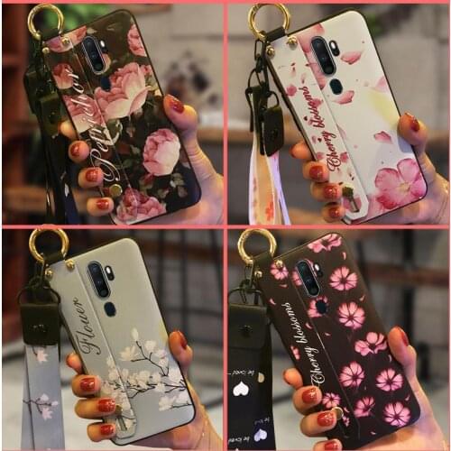 Lanyard Back Cover Phone Case For OPPO A9 2020/A5 2020/A11 Phone Holder For Girls Silicone Soft Case