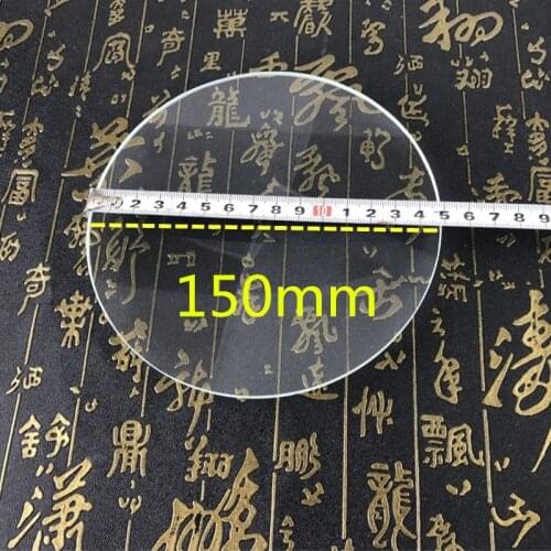 Diameter 150mm plano convex glass lens 8X lens focal length 650mm