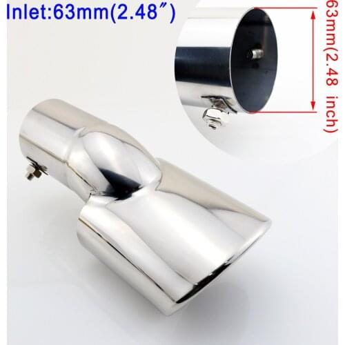 Chrome Parts Fit For Honda Civic 10th 2016 2017 Accessories Rear Muffler Tail Exhaust Pipe Tip Tailpipe Cover Decoration