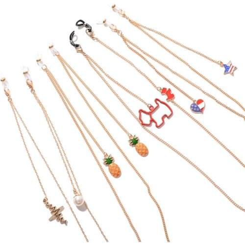 Imixlot Simple Cute Chic Women Gold Eyeglass Chains Sunglasses Reading Glasses Chain Eyewear Cord Holder Neck Rope
