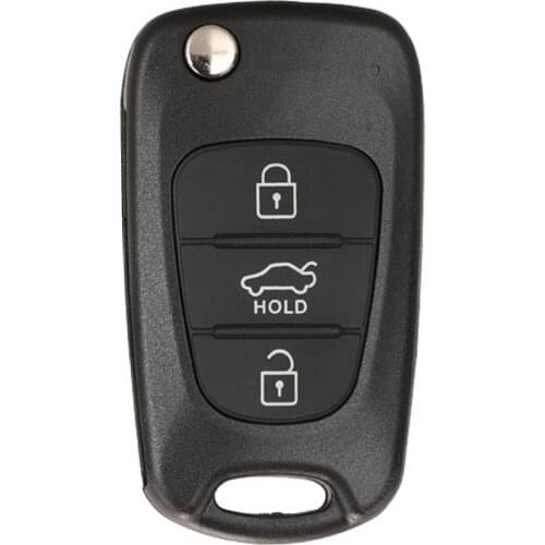 Jingyuqin Remote Car Key Fob Shell For Hyundai Sonata Tucson Mistra Veloster IX25/35 For Kia K2 K5 Soul Forte Rio Carens Cadenza