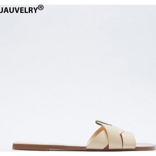 Summer Women Slippers 2021 New Flat Sandals Fashion Outside Round Toe Beach Slippers Ladies Casual Slides Shoes Woman